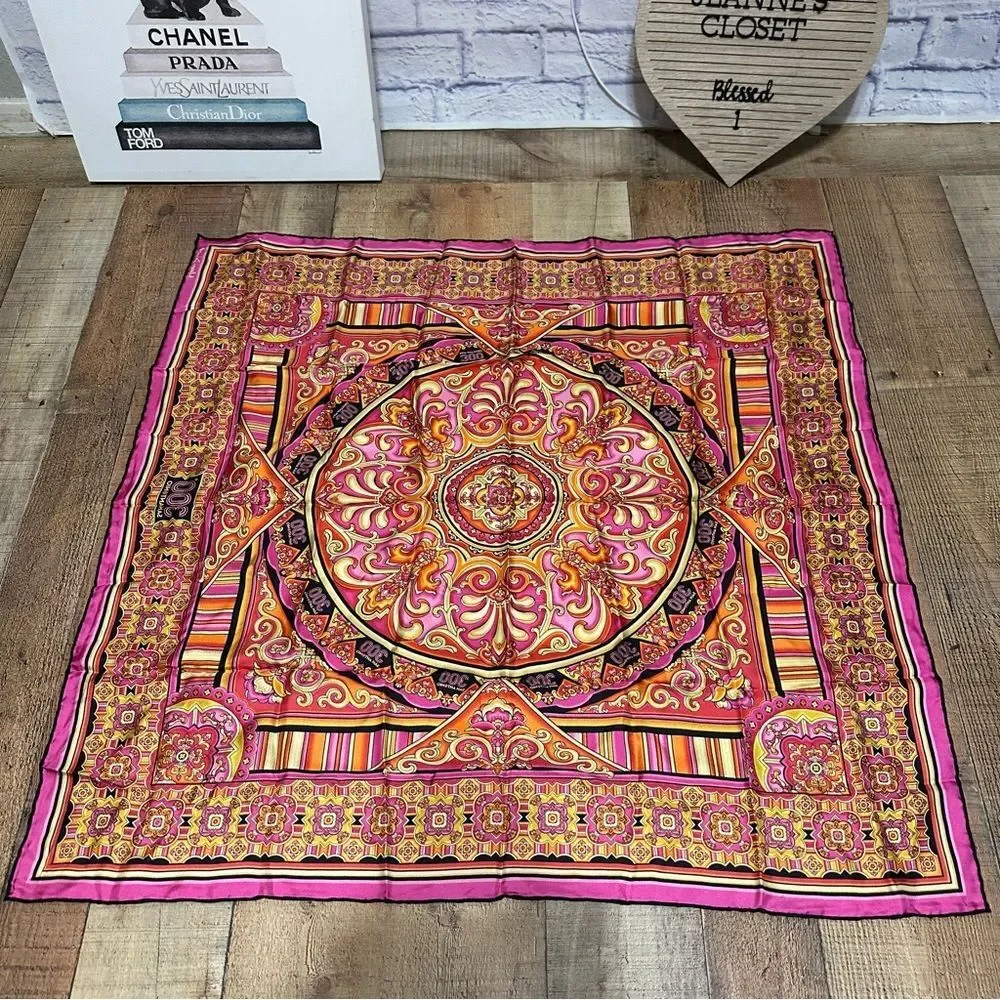 Marisol Deluna New York San Antonio 300 City Silk Scarf The Alamo Rare